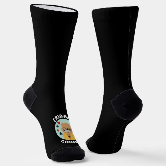 Cribbage opa - grappige cribbage sokken (Gebogen)