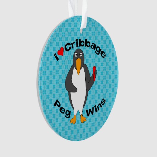 Cribbage Peg Wins Ornament (voorkant)