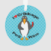 Cribbage Peg Wins Ornament (achterkant)