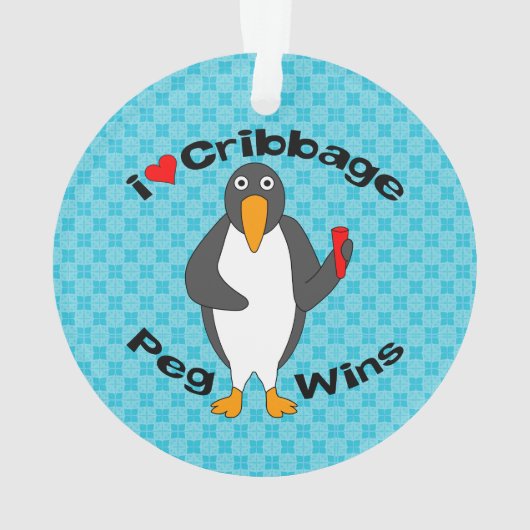 Cribbage Peg Wins Ornament (achterkant)