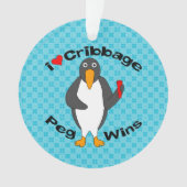 Cribbage Peg Wins Ornament (voorkant)