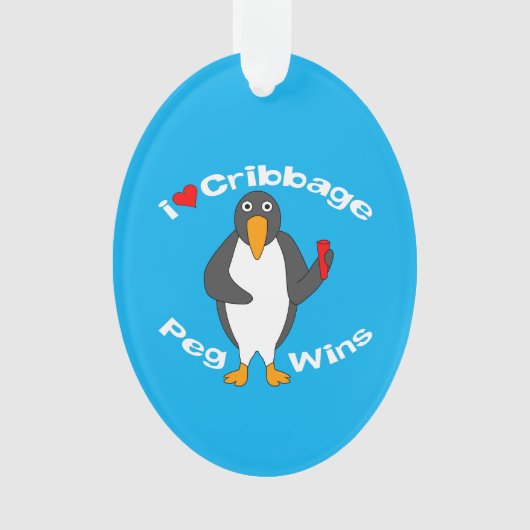 Cribbage Peg Wins Ornament (voorkant)