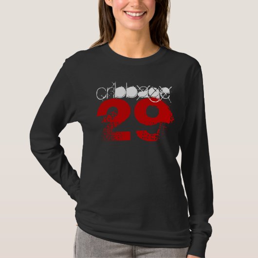 cribbage player elusive 29 hand leuke mode shirt (Voorkant)