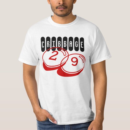 cribbage player elusive 29 hand leuke mode shirt (Voorkant)