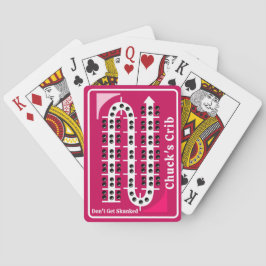 Cribbage Playing Cards Personalized Pink Pokerkaarten