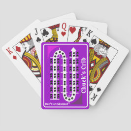Cribbage Playing Cards Personalized Purple Pokerkaarten