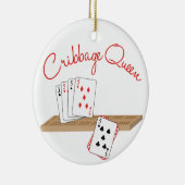 Cribbage Queen Keramisch Ornament (Rechts)