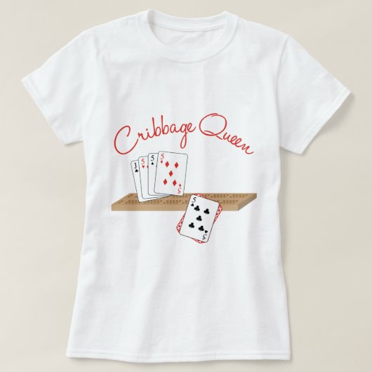 Cribbage Queen T-shirt (Design voorkant)