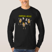 Cribbage Rocks Card Game T-shirt (Voorkant)
