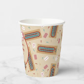 Cribbage spel thema gepersonaliseerde partij papieren bekers (Links)