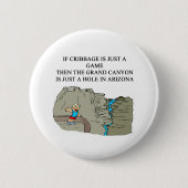 CRIBBAGE-speler Ronde Button 5,7 Cm (Voorkant)