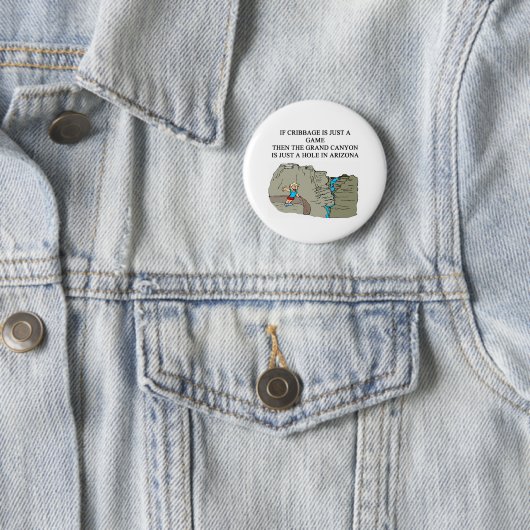 CRIBBAGE-speler Ronde Button 5,7 Cm (In situ)