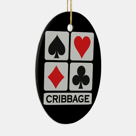 Cribbage-versiering Keramisch Ornament (Rechts)