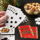 Cribbage Welkom bij de Show Persoonlijk Rood Goud Pokerkaarten (Insitu)