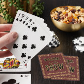 Cribbage Welkom bij de Show Persoonlijke Maroon Pokerkaarten (Insitu)