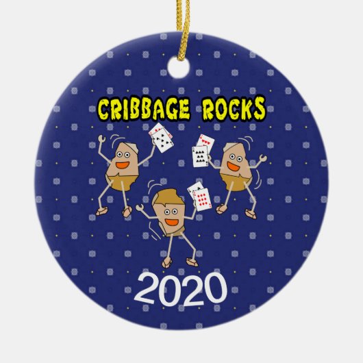 Cribbing Rocks Keramisch Ornament (Voorkant)