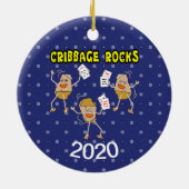 Cribbing Rocks Keramisch Ornament (Achterkant)