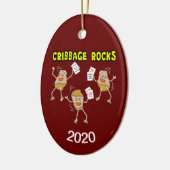 Cribbing Rocks Keramisch Ornament (Links)