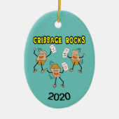 Cribbing Rocks Keramisch Ornament (Voorkant)