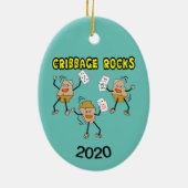 Cribbing Rocks Keramisch Ornament (Achterkant)