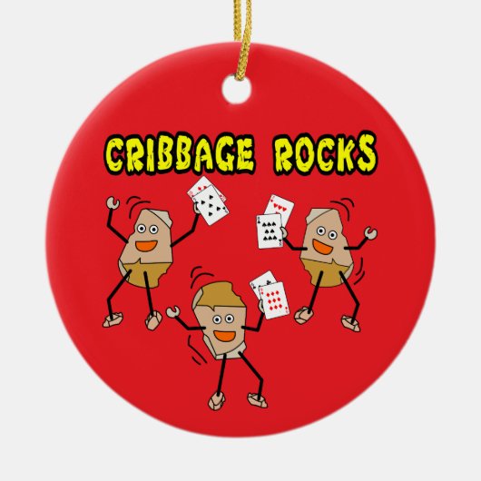 Cribbing Rocks Keramisch Ornament (Voorkant)
