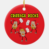 Cribbing Rocks Keramisch Ornament (Achterkant)