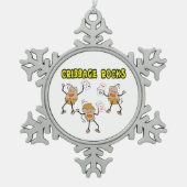 Cribbing Rocks Tin Sneeuwvlok Ornament (Voorkant)