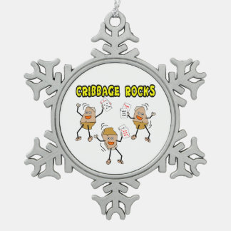 Cribbing Rocks Tin Sneeuwvlok Ornament