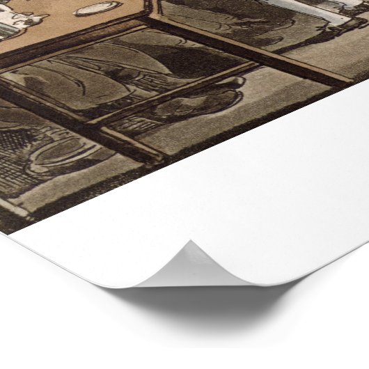 Cribb's Parlor: Tom introduceert Jerry en Logic t Poster (Hoek)