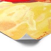 Criccieth strand, Wales, familie, vakantie, vintag Poster (Hoek)