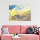 Crichton Castle (Bergachtig landschap met een rege Canvas Afdruk (Insitu (Woonkamer))