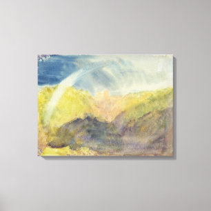 Crichton Castle (Bergachtig landschap met een rege Canvas Afdruk