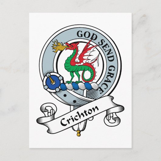 Crichton Clan Badge Briefkaart (Voorkant)