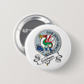 Crichton Clan Badge Ronde Button 5,7 Cm (Voorkant /achterkant)