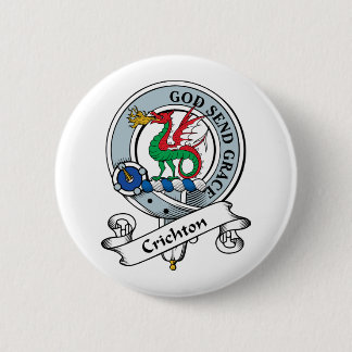 Crichton Clan Badge Ronde Button 5,7 Cm