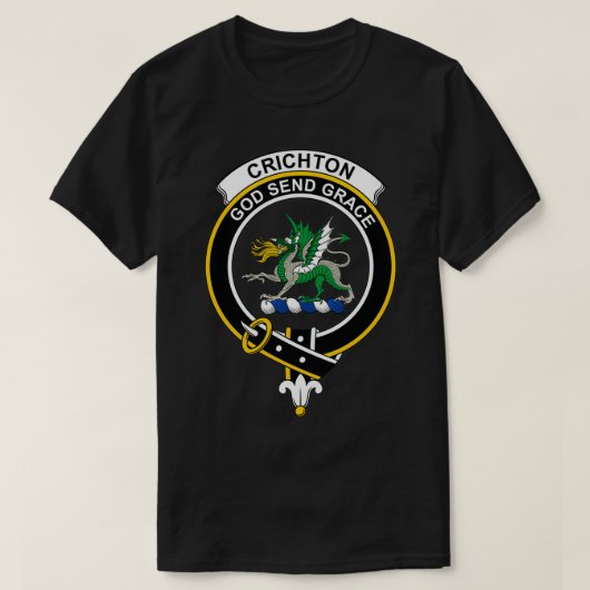 Crichton Crest Tartan Clan Scottish Clan T-shirt (Design voorkant)