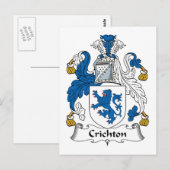 Crichton Family Crest Briefkaart (Voorkant / Achterkant)