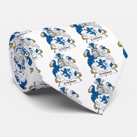 Crichton Family Crest Stropdas (Opgerold)