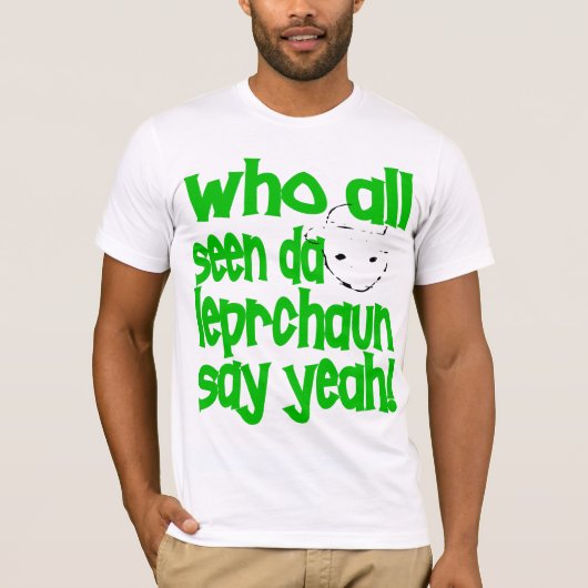 Crichton Leprechaun Art Remix T-shirt T Shirt (Voorkant)