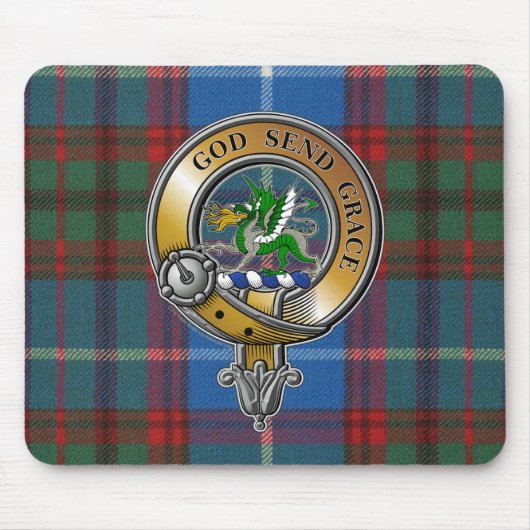Crichton Tartan & Badge Muismat (Voorkant)