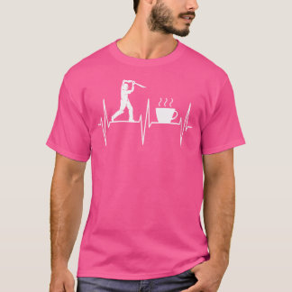 Cricke Coffee Lover Sport Cricketspeler T-shirt
