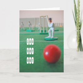 Cricket 100ste verjaardag kaart