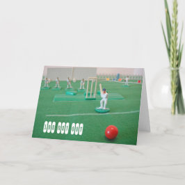 Cricket 100ste verjaardag kaart