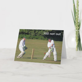 Cricket 100ste verjaardagskaart kaart