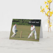 Cricket 60e verjaardagskaart kaart (Gele Bloem)