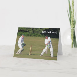Cricket 60e verjaardagskaart kaart
