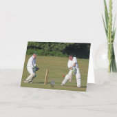 Cricket 90e verjaardagskaart kaart (Achterkant)