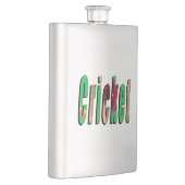 Cricket Afbeelding Logo, Klassieke Hip Flask Flacon (Rechts)