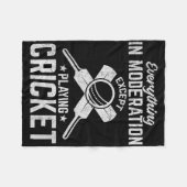 Cricket - Alles met mate behalve spelen Fleece Deken (Voorkant (Horizontaal))