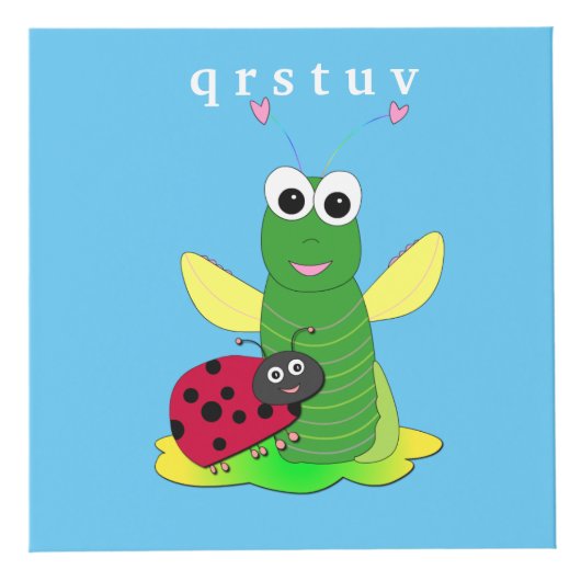 Cricket Alphabet Block Cube Kubus (Voorkant)